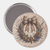 Pinecone kransmagneet magneet (Voorkant / Achterkant)