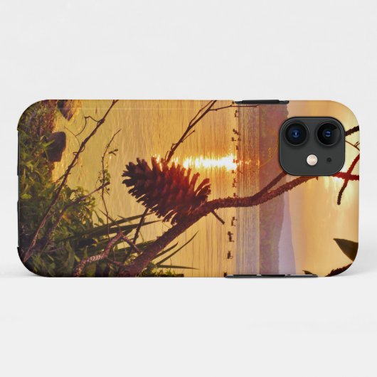 Pinecone Lake sunset Case-Mate iPhone Case (Achterkant (horizontaal))