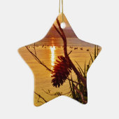 Pinecone Lake sunset Keramisch Ornament (Rechts)