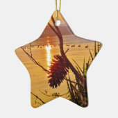 Pinecone Lake sunset Keramisch Ornament (Links)