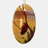 Pinecone Lake sunset Keramisch Ornament (Rechts)