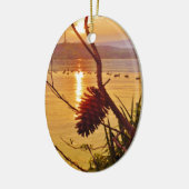 Pinecone Lake sunset Keramisch Ornament (Links)
