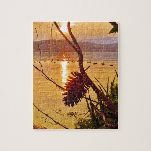 Pinecone Lake sunset Legpuzzel (Verticaal)