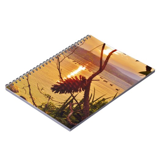 Pinecone Lake sunset Notitieboek (Linkerzijde)