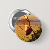 Pinecone Lake sunset Ronde Button 5,7 Cm (Voorkant /achterkant)