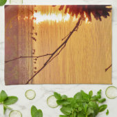 Pinecone Lake sunset Theedoek (Gevouwen)