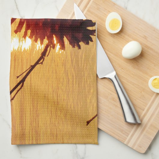 Pinecone Lake sunset Theedoek (Quarter Fold)