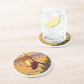 Pinecone Lake sunset Zandsteen Onderzetter (Zijkant)