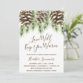 Pinecone Love zal je Vrijgezellenfeest houden Kaart (Staand voorkant)