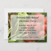 Pinecone met Holly Custom-kerstuitnodigingen Kaart (Achterkant)