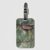 Pinecone op de dennenboom bagagelabel (Voorkant (verticaal))