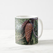 Pinecone op de dennenboom koffiemok (Voorkant rechts)