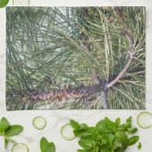 Pinecone op de dennenboom theedoek (Gevouwen)