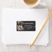 Pinecone Ornaments Chalkboard kerst Etiket (Insitu)