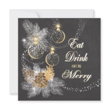 Pinecone Ornaments Chalkboard kerst