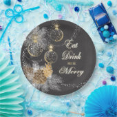 Pinecone Ornaments Chalkboard kerst Papieren Bordje (Feest)