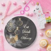 Pinecone Ornaments Chalkboard kerst Papieren Bordje (Feest)