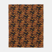 Pinecone patroon rustieke herfst natuur bruin zwar fleece deken (Voorkant)