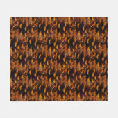 Pinecone patroon rustieke herfst natuur bruin zwar fleece deken (Voorkant (Horizontaal))