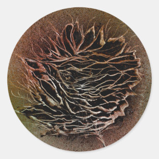 Pinecone Pick in Bruin Ronde Sticker