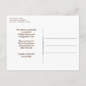 Pinecone Pine Tree Needles Greenery Waterverf Briefkaart (Achterkant)