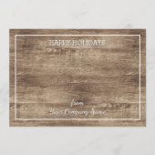 Pinecone Pine Tree Needles Greenery Waterverf Feestdagenkaart (Voorkant)