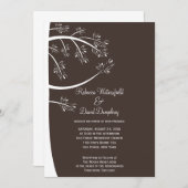 Pinecone Pine Tree Theme Weddenschap Kaart (Voorkant / Achterkant)