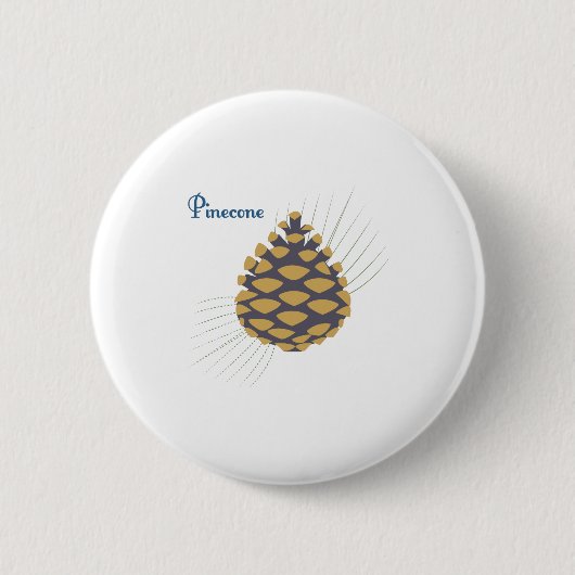 Pinecone Ronde Button 5,7 Cm (Voorkant)