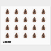 Pinecone Ronde Sticker (Vel)