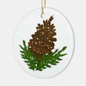 Pinecone Round Ornament (Links)