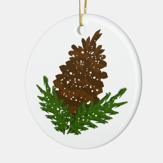 Pinecone Round Ornament (Links)