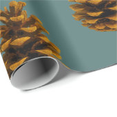 Pinecone rustic natuur cadeaupapier (Rol Hoek)
