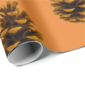 Pinecone rustic natuur cadeaupapier (Rol Hoek)