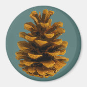Pinecone rustic natuur magneet (Voorkant)