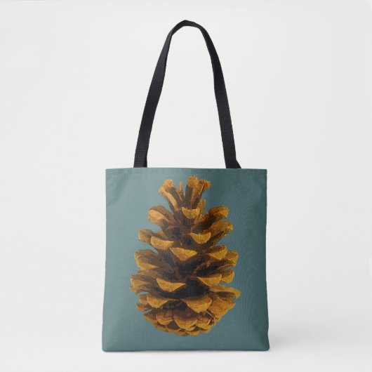 Pinecone rustic natuur tote bag (Voorkant)