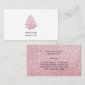 Pinecone Sparking Glitter Visitekaartje (Voorkant / Achterkant)