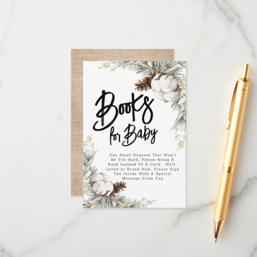 Pinecone Spruce Boeken voor Baby Enclosure Kaart (Voorkant / Achterkant in situ)