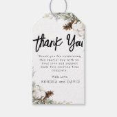 Pinecone Spruce Dank u Label Cadeaulabel (Voorkant)