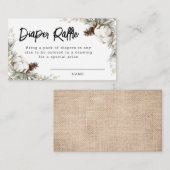 Pinecone Spruce Luier Raffle Kaarten (Voorkant / Achterkant)