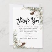 Pinecone Spruce Plat Dankkaart Notitiekaartje (Voorkant)