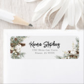 Pinecone Spruce Return-adreslabel Etiket (Insitu)