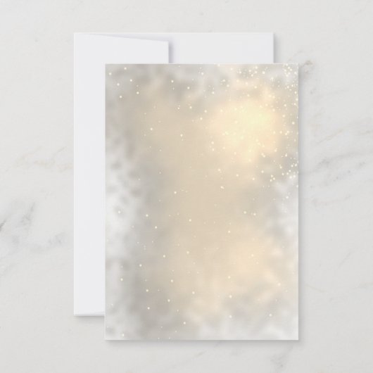 Pinecone String Lights Winter repetitie diner Kaart (Achterkant)