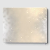 Pinecone String Lights Winter Wedding Gastenboek (Achterkant)