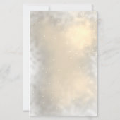 Pinecone String Lights Winter  Wedding Menu Card (Achterkant)