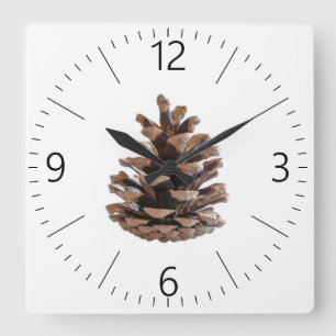 Pinecone Vierkante Klok