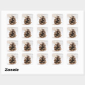 Pinecone Vierkante Sticker (Vel)