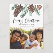 Pinecone Waterverf Holiday Foto