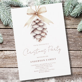 Pinecone Waterverf kerstfeest Kaart