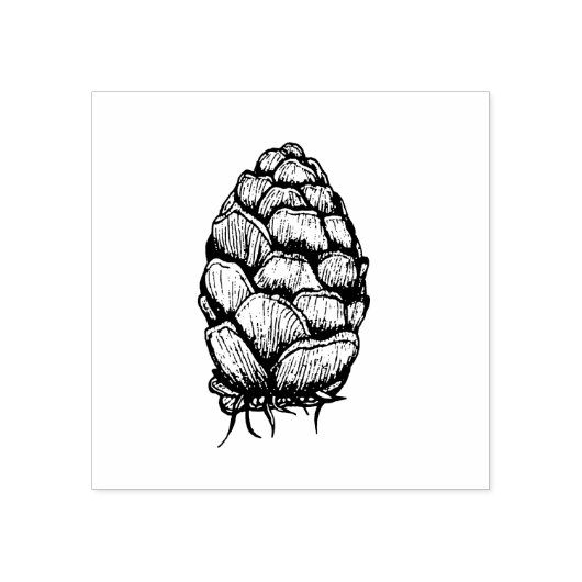 Pinecone Wood Art Stamp Rubberstempel (Afrduk)