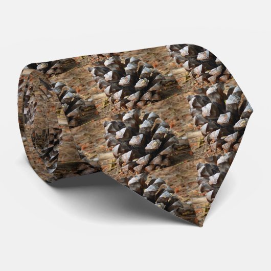 Pinecone Woodland Forest Stropdas (Opgerold)